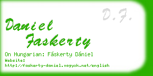daniel faskerty business card